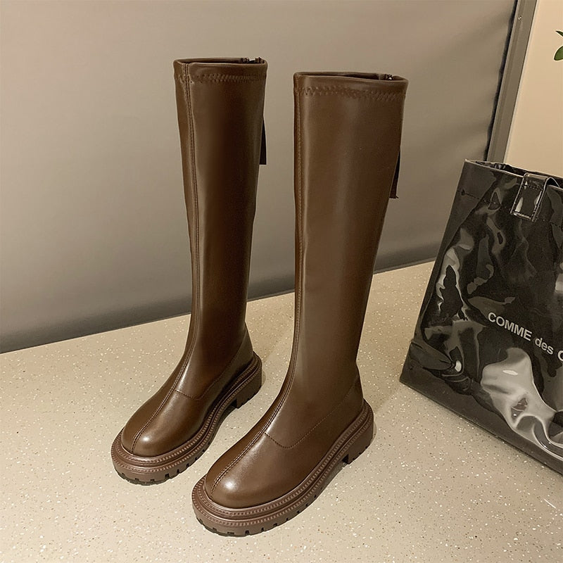 Damskie Buty ze Skóry | Czarne, Brązowe, Białe, Mleczna Herbata | Rozmiary 35-40