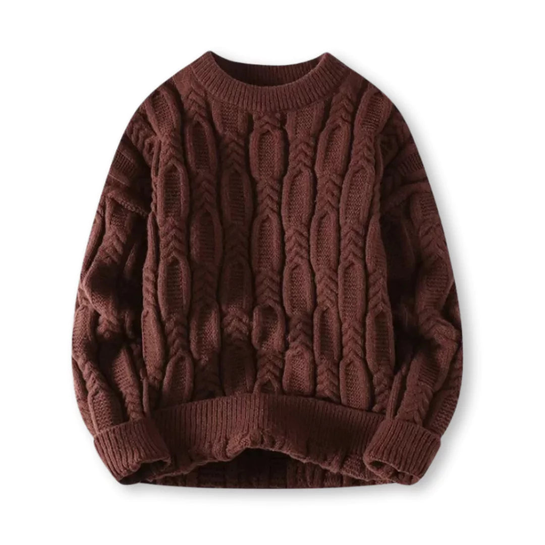 Męski sweter - klasyczny - ciepły - ponadczasowy