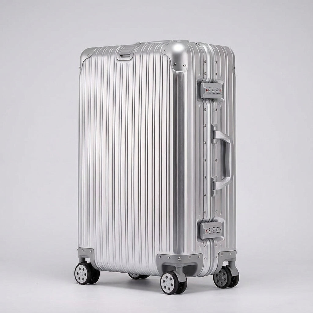 Twarda walizka podróżna | Aluminium-magnez | Zamek TSA