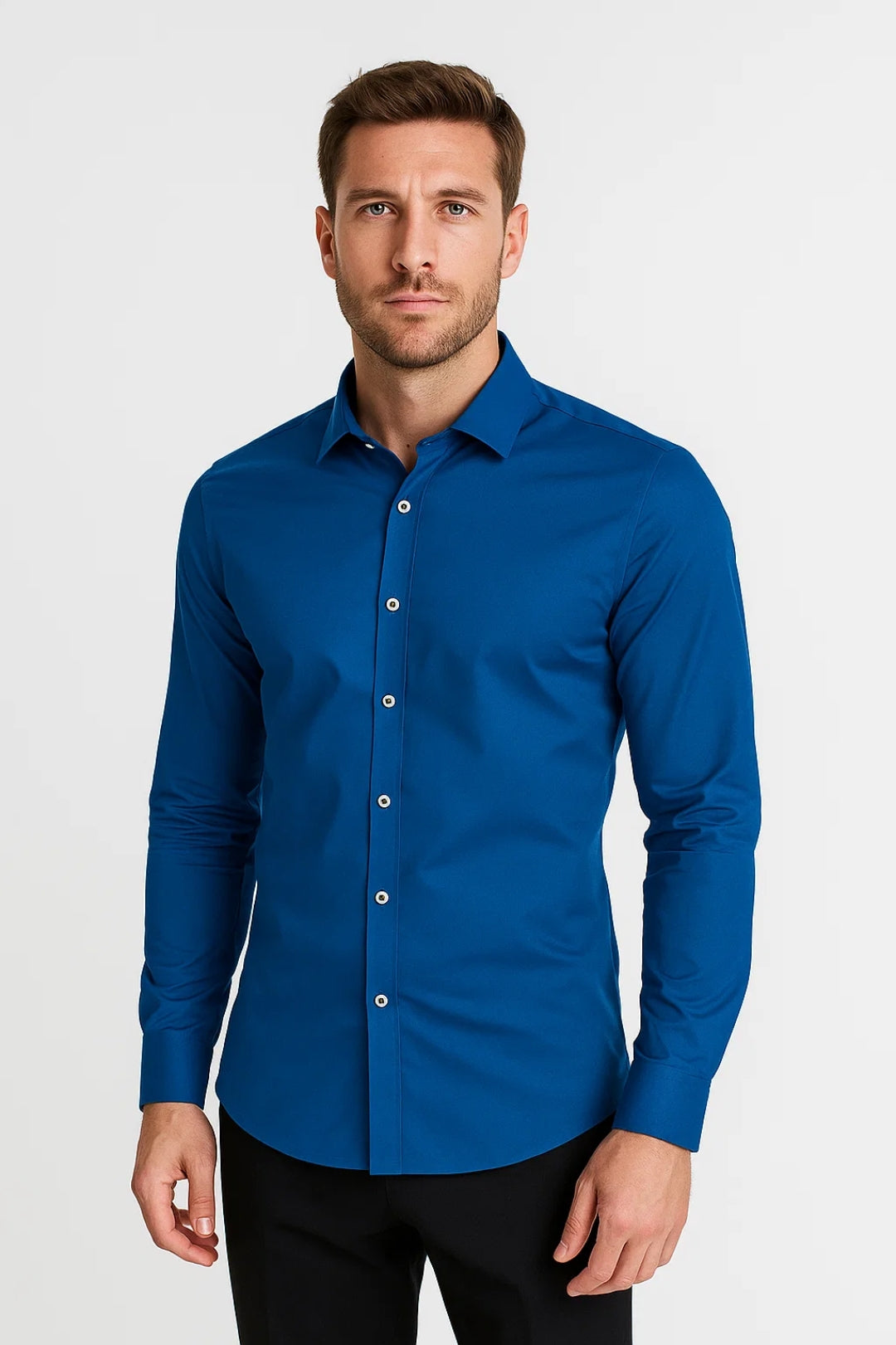 Koszula Męska Slim Fit | Długie Rękawy Casual