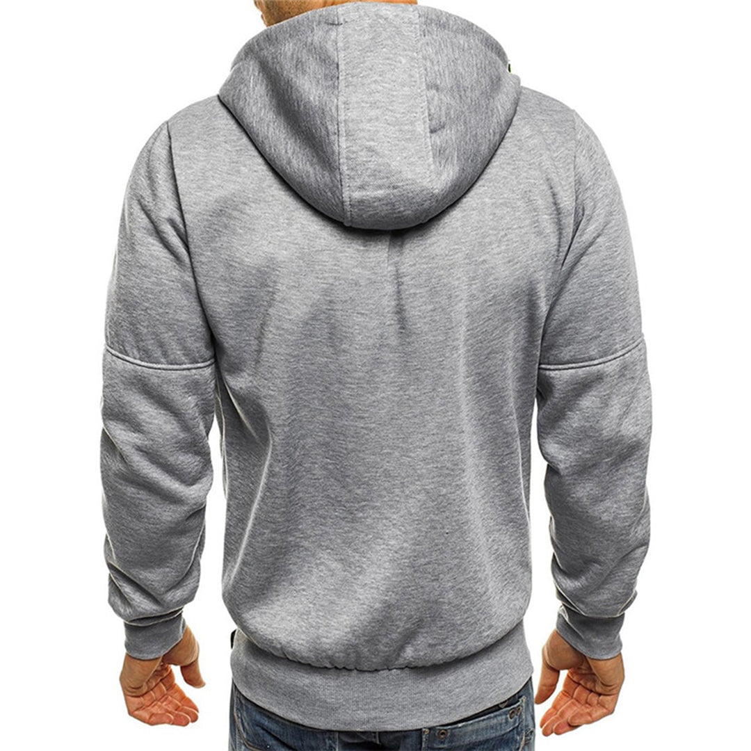 Męska Bluza Rozpinana Z Kapturem Casual