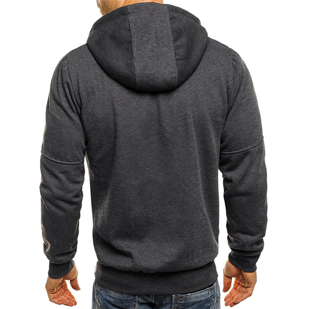 Męska Bluza Rozpinana Z Kapturem Casual