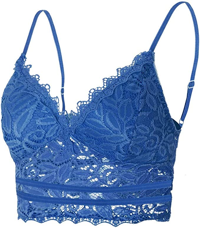 Koronkowy Biustonosz | Damski Crop Top, Regulowane Ramiączka | Miękki, Elastyczny
