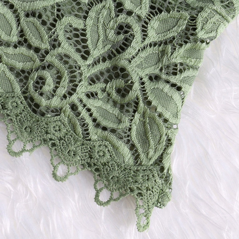 Koronkowy Biustonosz | Damski Crop Top, Regulowane Ramiączka | Miękki, Elastyczny