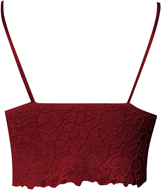 Koronkowy Biustonosz | Damski Crop Top, Regulowane Ramiączka | Miękki, Elastyczny