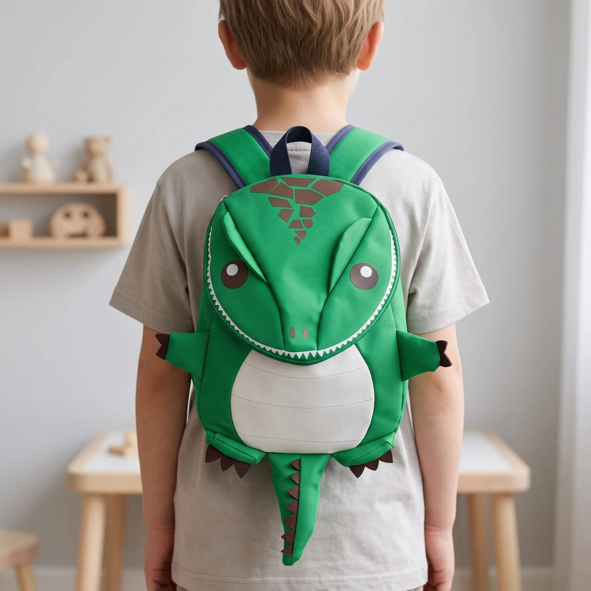 Plecak Szkolny Dinozaur | Projekt 3D, Dzieci | 5 Kolorów