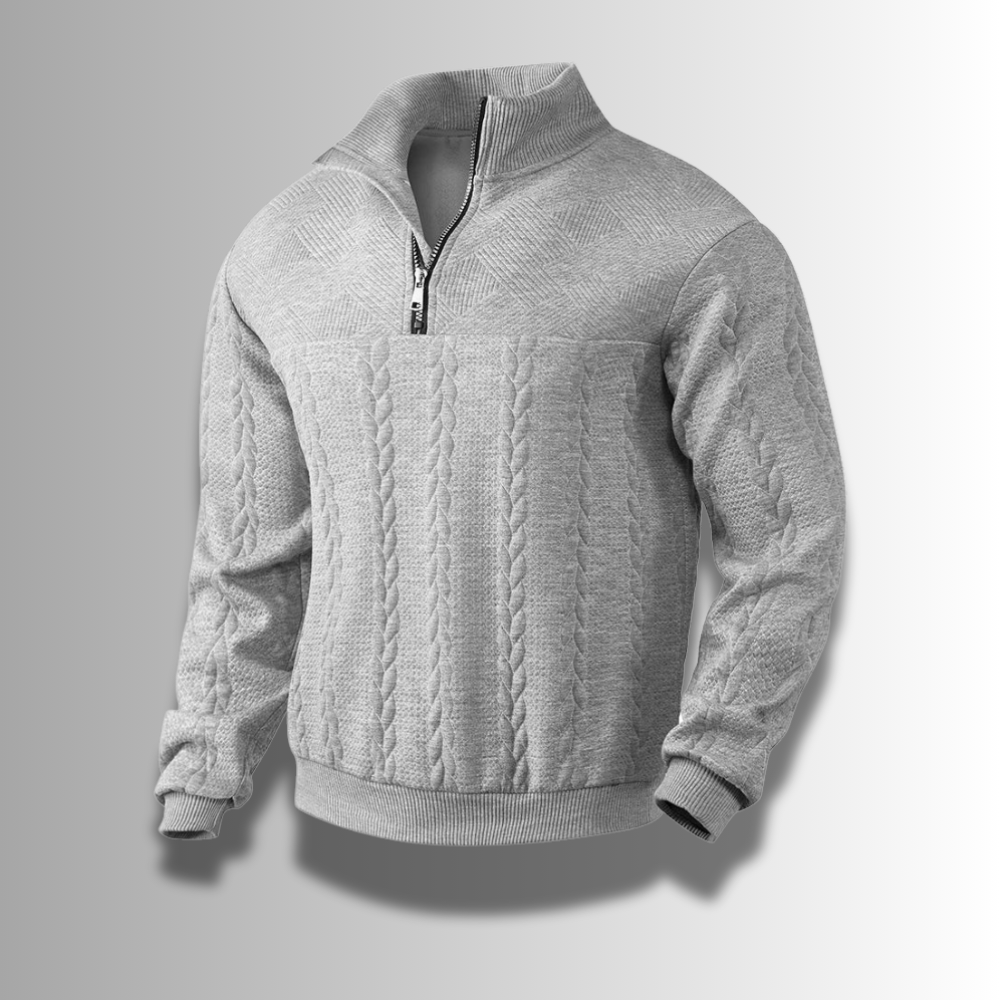 Męski sweter z wełny merino – wysokiej jakości – elegancki – ciepły