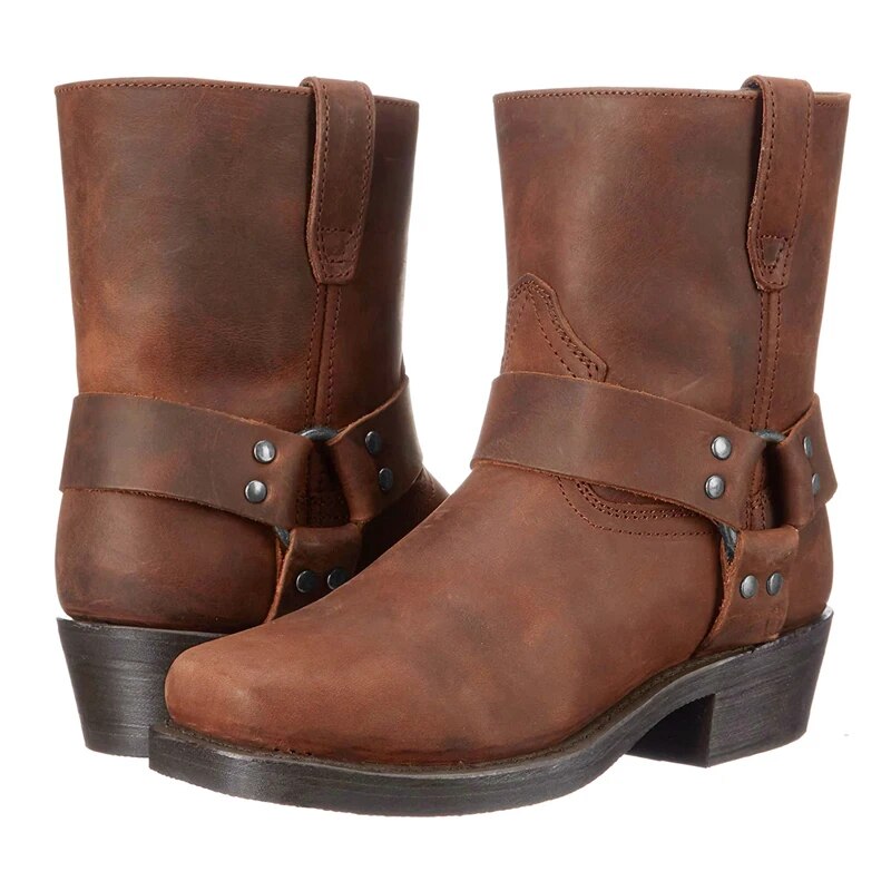Buty Kowbojskie | Skórzane, Zamek | Męskie