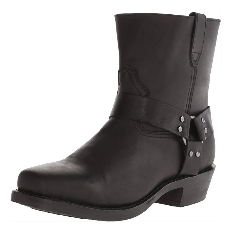 Buty Kowbojskie | Skórzane, Zamek | Męskie