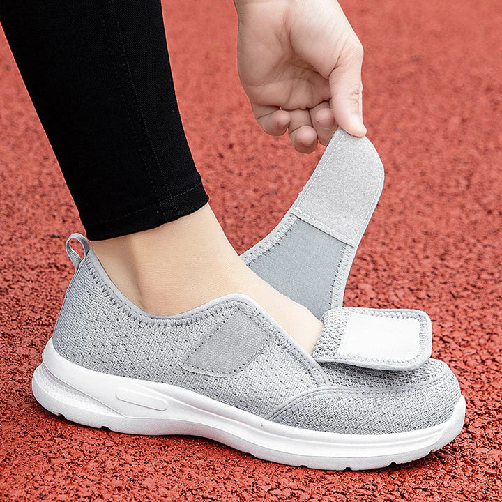 Buty ortopedyczne szeroka stopa regulowany pasek antypoślizgowe