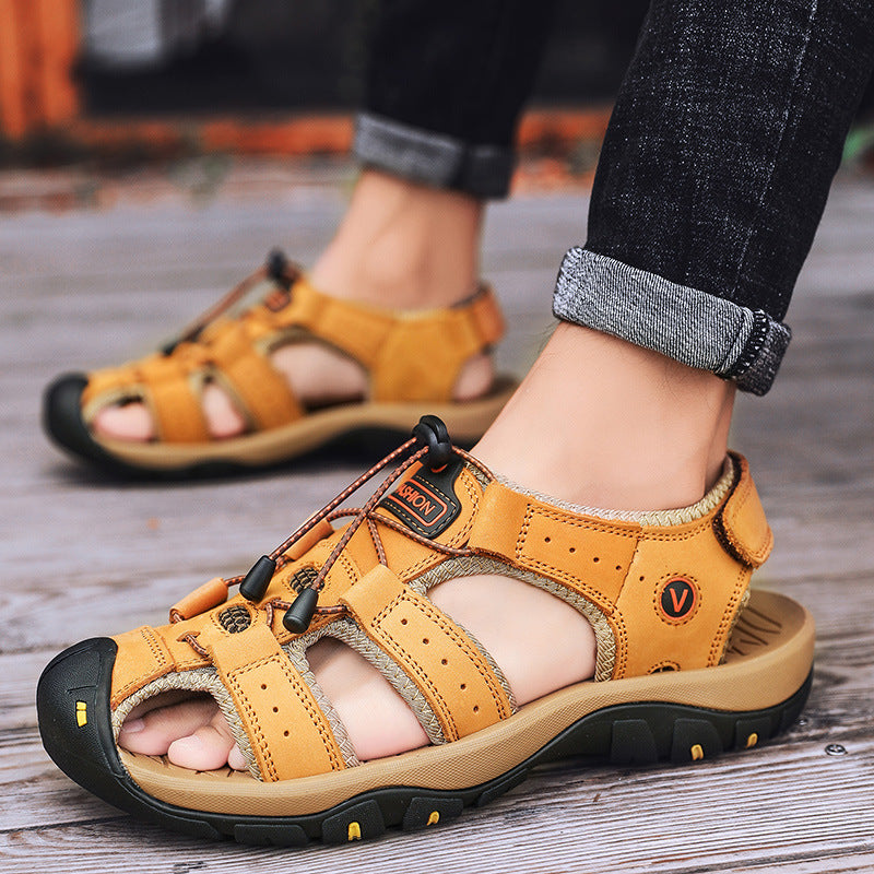 Sandały Męskie | Skóra Naturalna, Outdoor | Rozmiary 38-48
