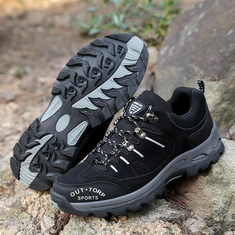 Stylowe buty trekkingowe dla mężczyzn - sznurowane