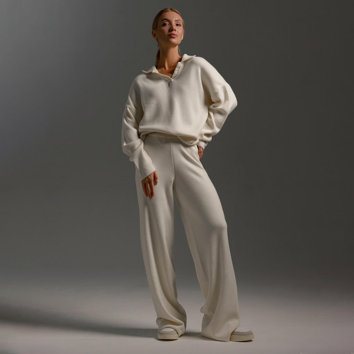 Fiep - Wygodny dres damski - Komplet bluza i spodnie
