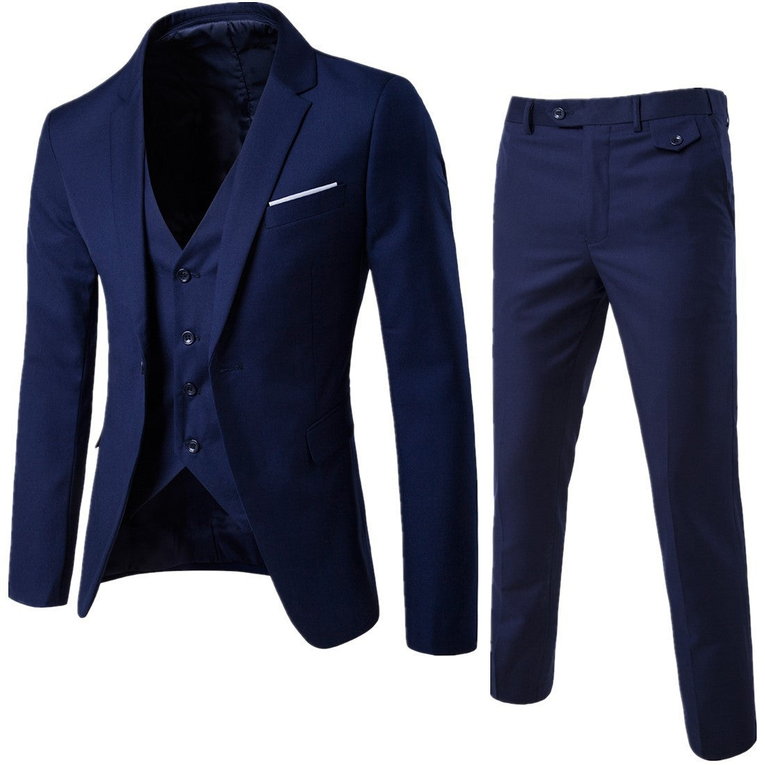 Garnitur Męski | Slim Fit, Komfort | Wielokolorowy