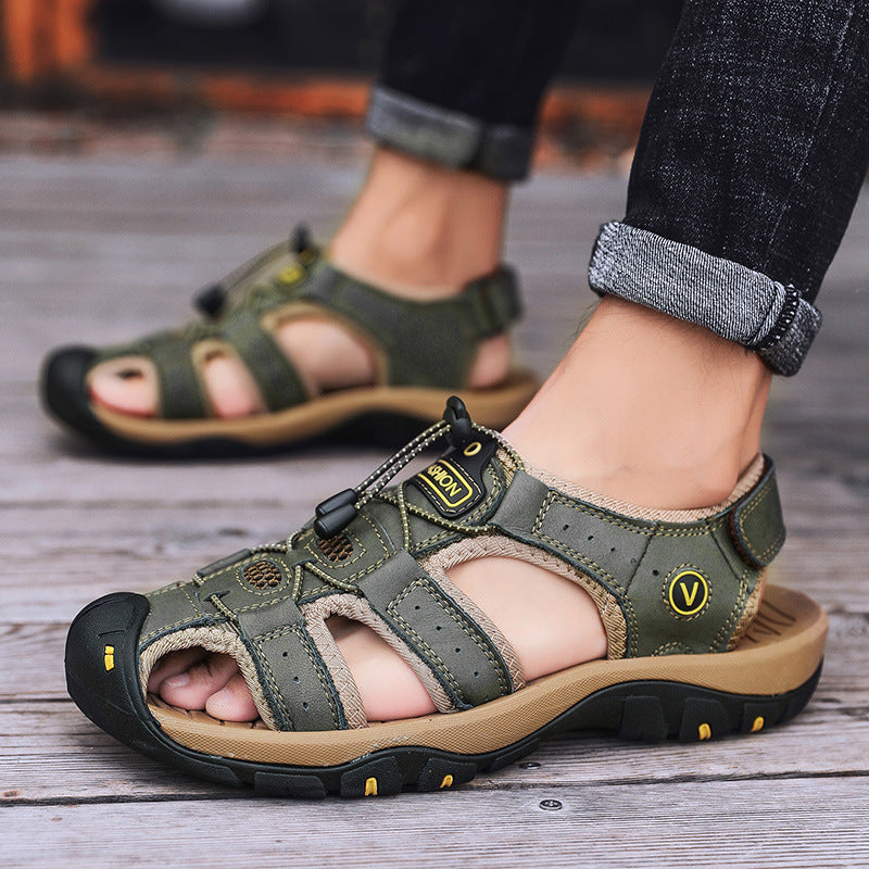 Sandały Męskie | Skóra Naturalna, Outdoor | Rozmiary 38-48