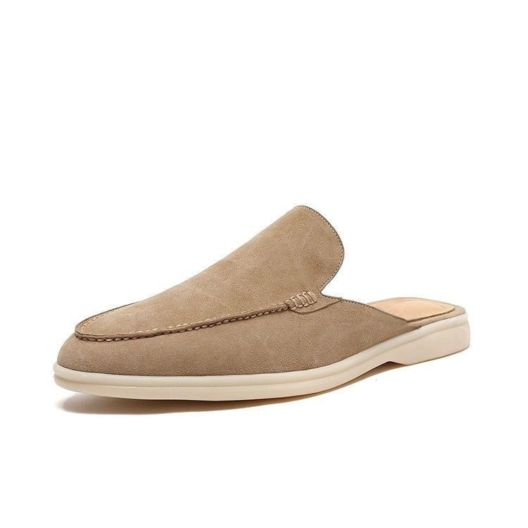 Męskie Mokasyny Slip On Otwarte Pięty
