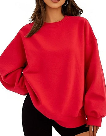 Damski sweter | Oversizowy, luźny krój | Bawełna
