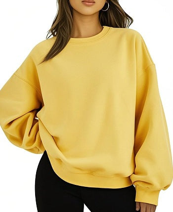 Damski sweter | Oversizowy, luźny krój | Bawełna