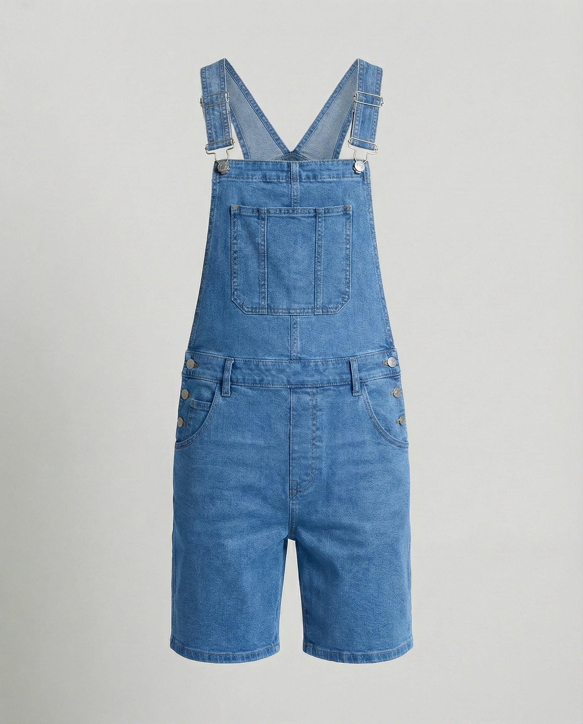 Bermudy Męskie Denim na Szelkach | Kieszenie, Letnia Swoboda