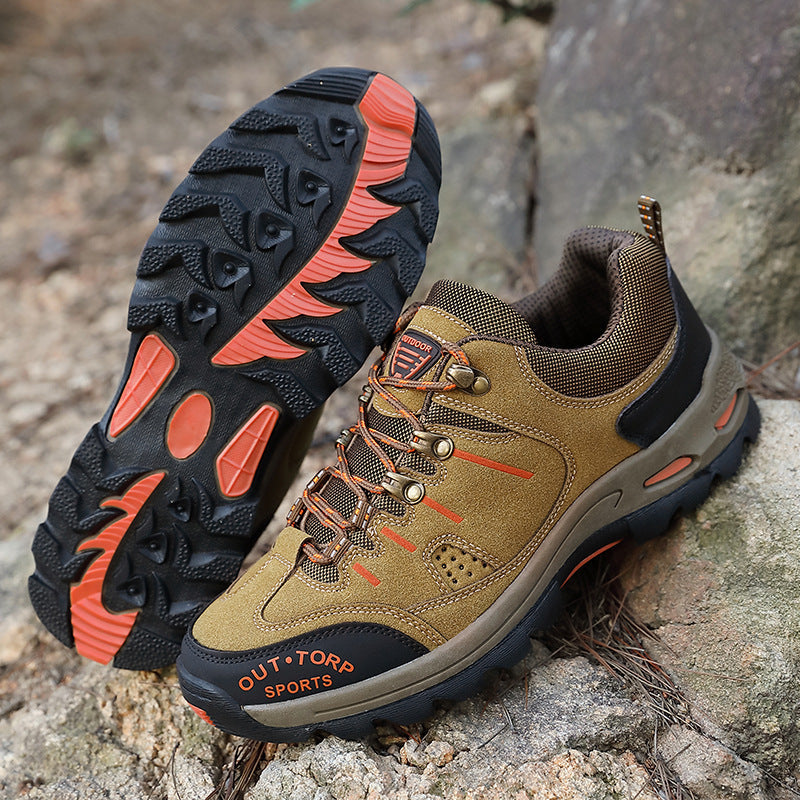 Stylowe buty trekkingowe dla mężczyzn - sznurowane