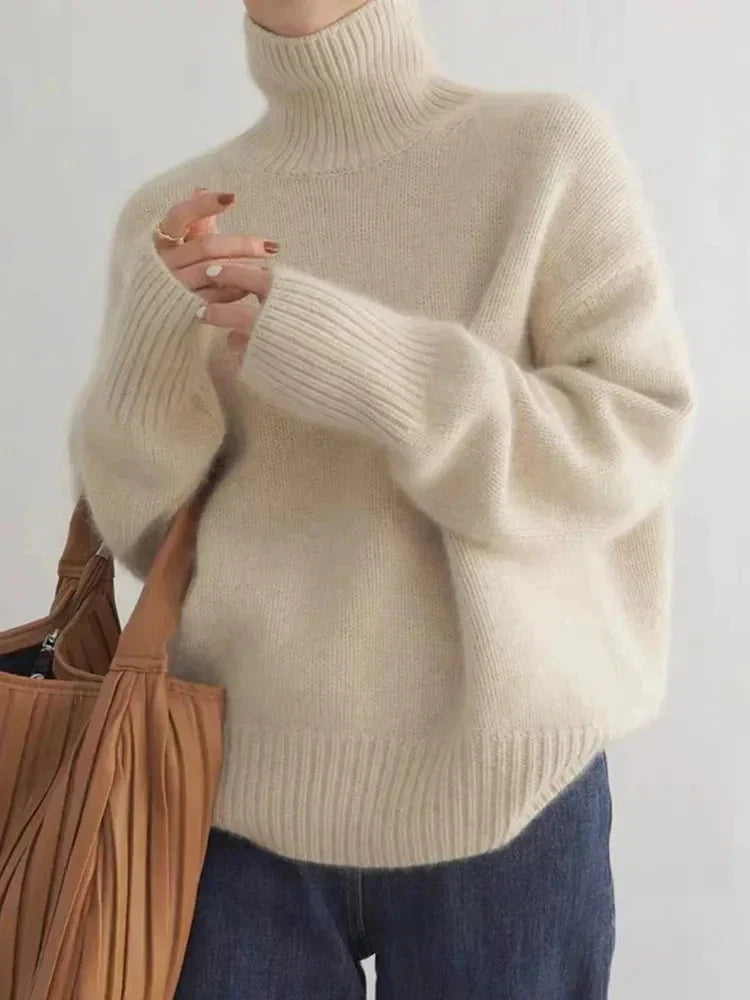 Damski sweter | Ciepły, miękki | Rozluźniony krój