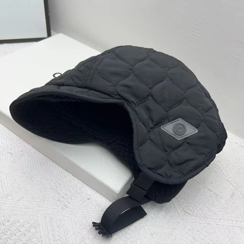 Czapka zimowa | Unisex, z nausznikami | Polarowa, ocieplana, na mróz