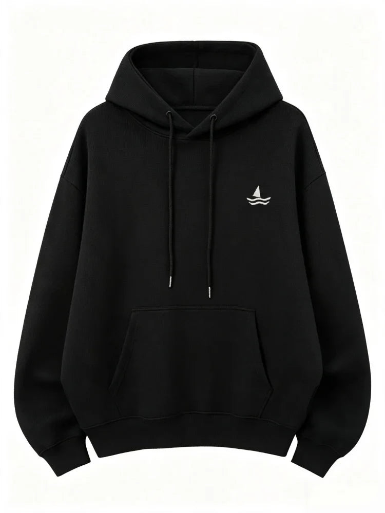 Bluza Damska Oversize Męska Uniseks Kaptur Haft
