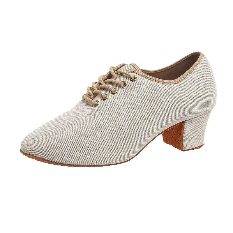 Buty do salsy damskie | Cekinowe buty taneczne | Taniec latino, eleganckie