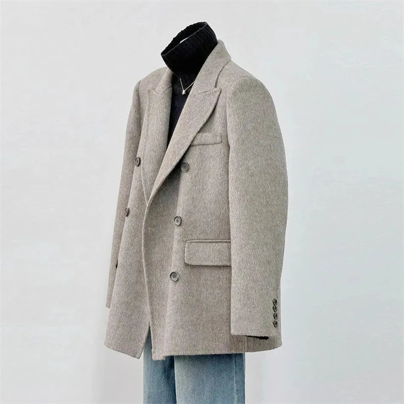 Płaszcz Damski | Dwurzędowy | Elegancki Krój Slim Fit