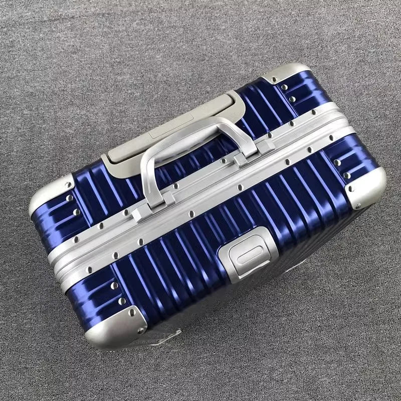 Walizka podróżna aluminiowo-magnezowa | Twarda obudowa, zamek TSA | Koła 360°