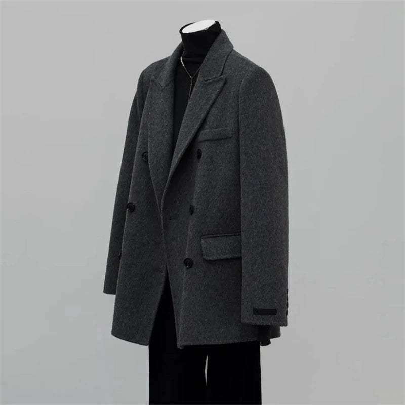 Płaszcz Damski | Dwurzędowy | Elegancki Krój Slim Fit