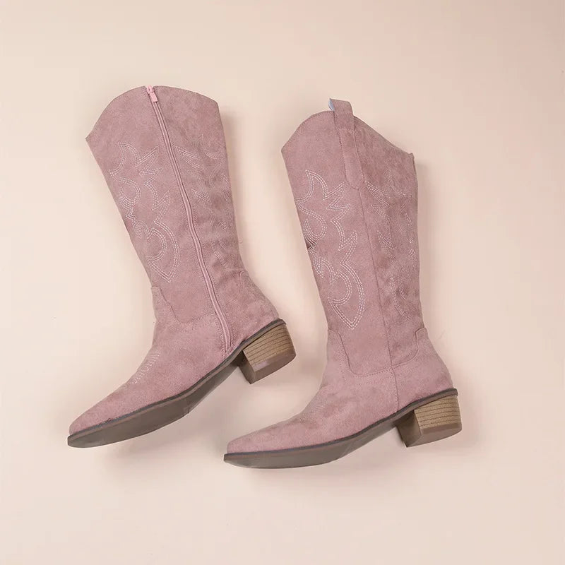 Kowbojskie Buty Damskie | Zachodnia Stylistyka, Niska Obcasa