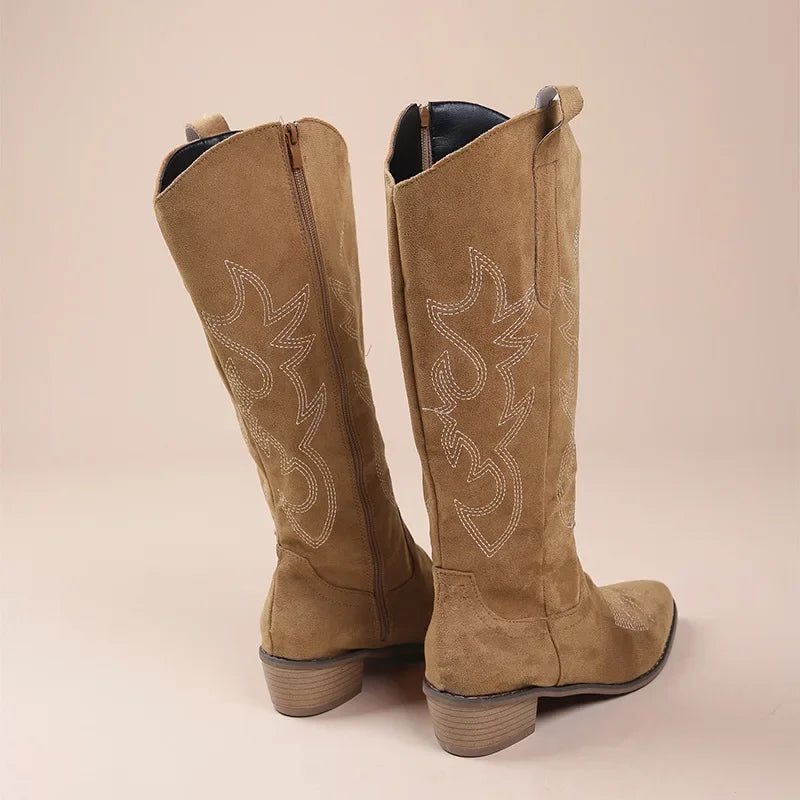Kowbojskie Buty Damskie | Zachodnia Stylistyka, Niska Obcasa