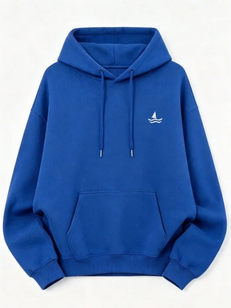 Bluza Damska Oversize Męska Uniseks Kaptur Haft