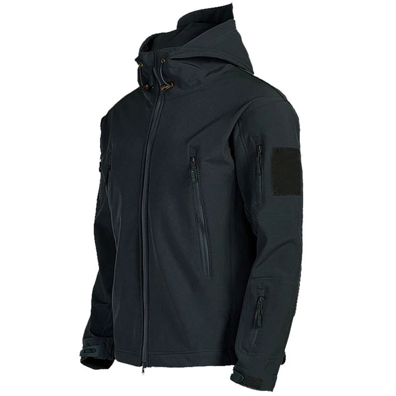 Kurtka Softshell Męska | Hybrydowa, Taktyczna | Lekka, z Kapturem