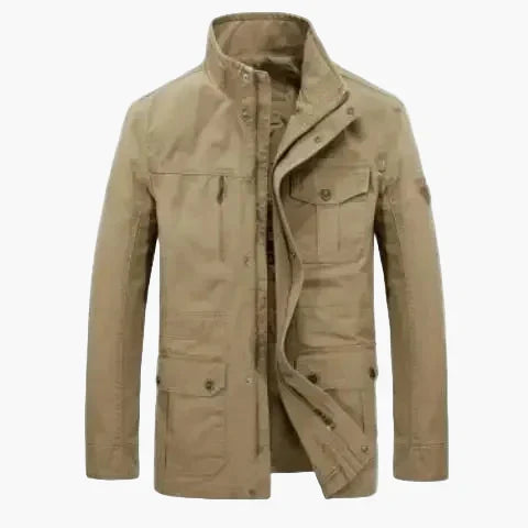 Przejściowa kurtka męska | Wysoki kołnierz, kieszenie | Casual