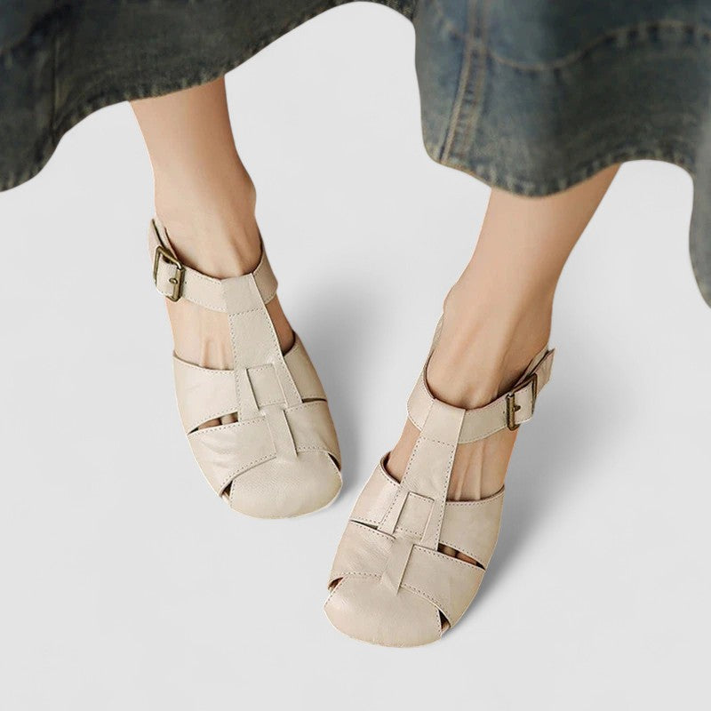 Buty Mary Jane | Gruba Pięta, Kwadratowy Nos | Ortopedyczne