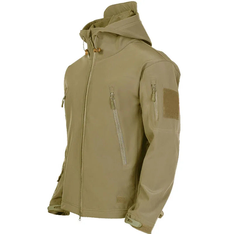 Kurtka Softshell Męska | Hybrydowa, Taktyczna | Lekka, z Kapturem