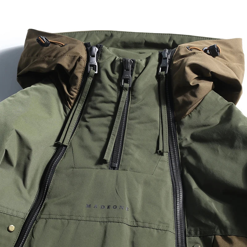 Kurtka przeciwdeszczowa | Techwear, Wodoodporna, Bloki Kolorów