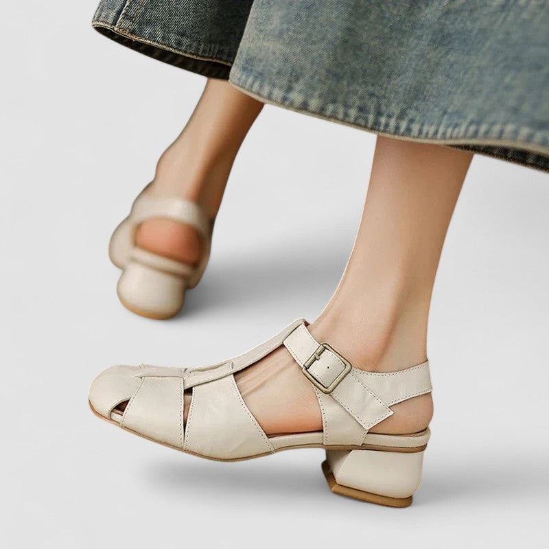 Buty Mary Jane | Gruba Pięta, Kwadratowy Nos | Ortopedyczne