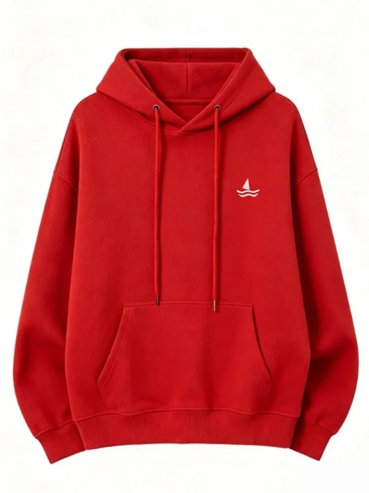 Bluza Damska Oversize Męska Uniseks Kaptur Haft