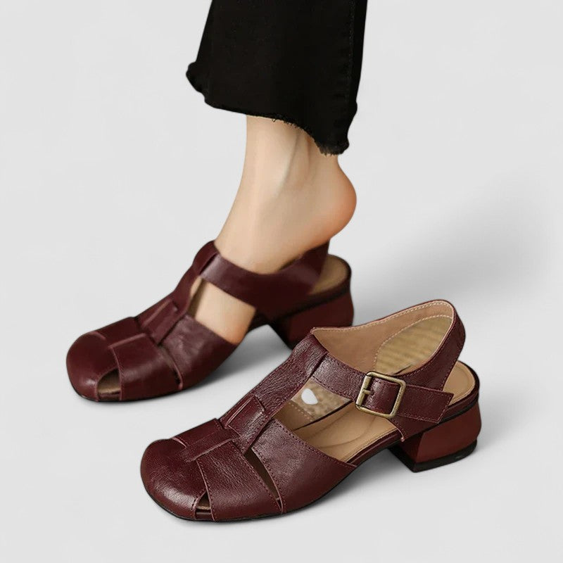 Buty Mary Jane | Gruba Pięta, Kwadratowy Nos | Ortopedyczne