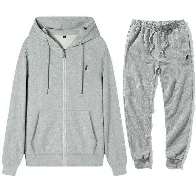 Męski dres 2 części bluza rozpinana spodnie