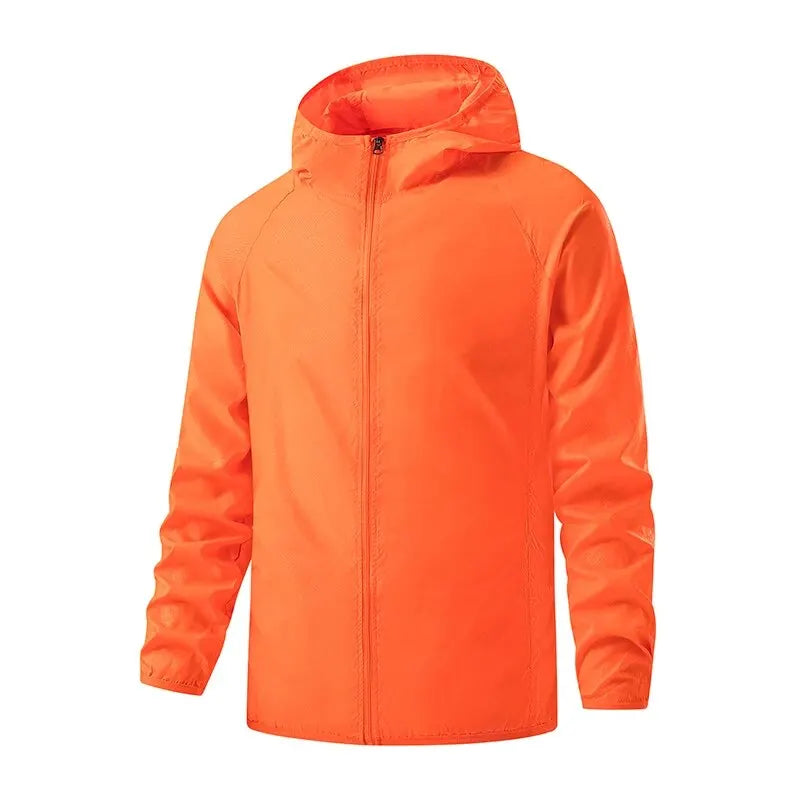 Kurtka przeciwdeszczowa unisex trekkingowa wiatrówka UPF 40 składana