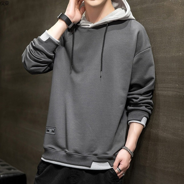 Bluza z kapturem | Dwa kolory, kieszenie kangurowe