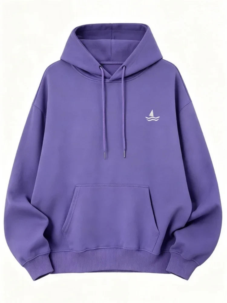 Bluza Damska Oversize Męska Uniseks Kaptur Haft