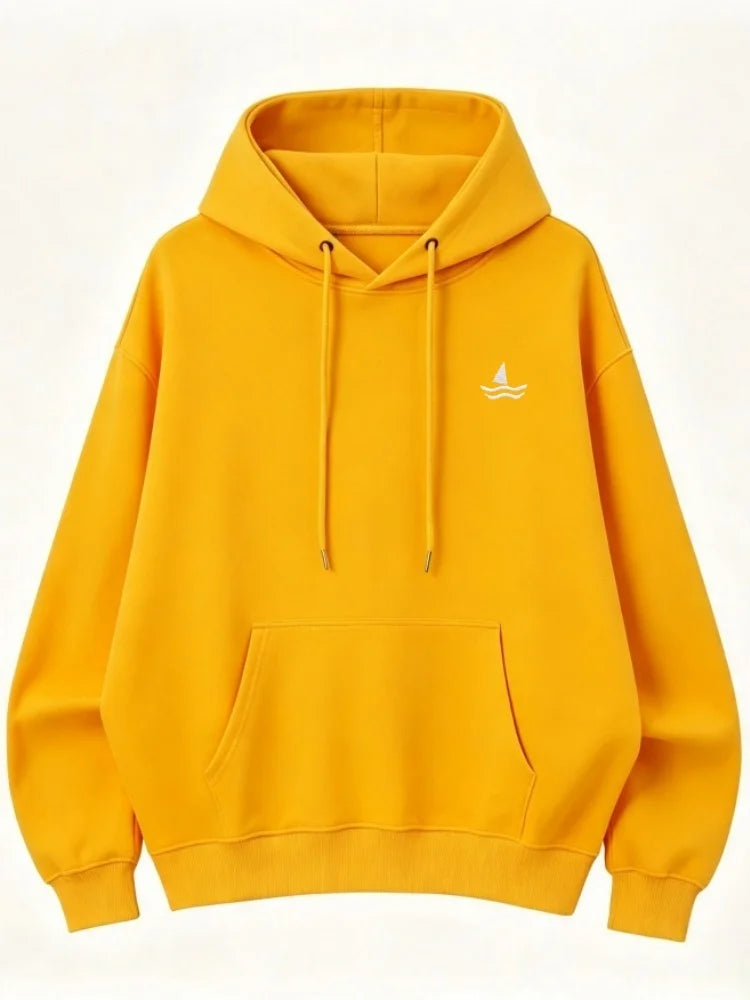 Bluza Damska Oversize Męska Uniseks Kaptur Haft