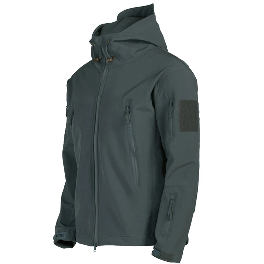 Kurtka Softshell Męska | Hybrydowa, Taktyczna | Lekka, z Kapturem