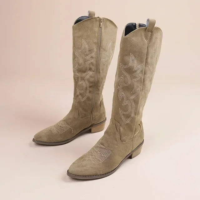 Kowbojskie Buty Damskie | Zachodnia Stylistyka, Niska Obcasa