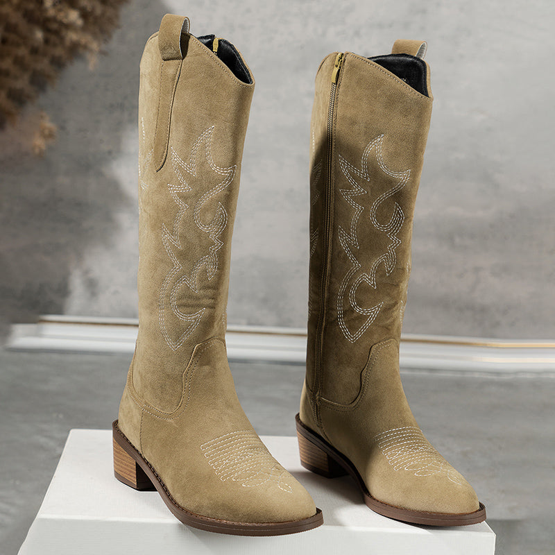 Kowbojskie Buty Damskie | Zachodnia Stylistyka, Niska Obcasa